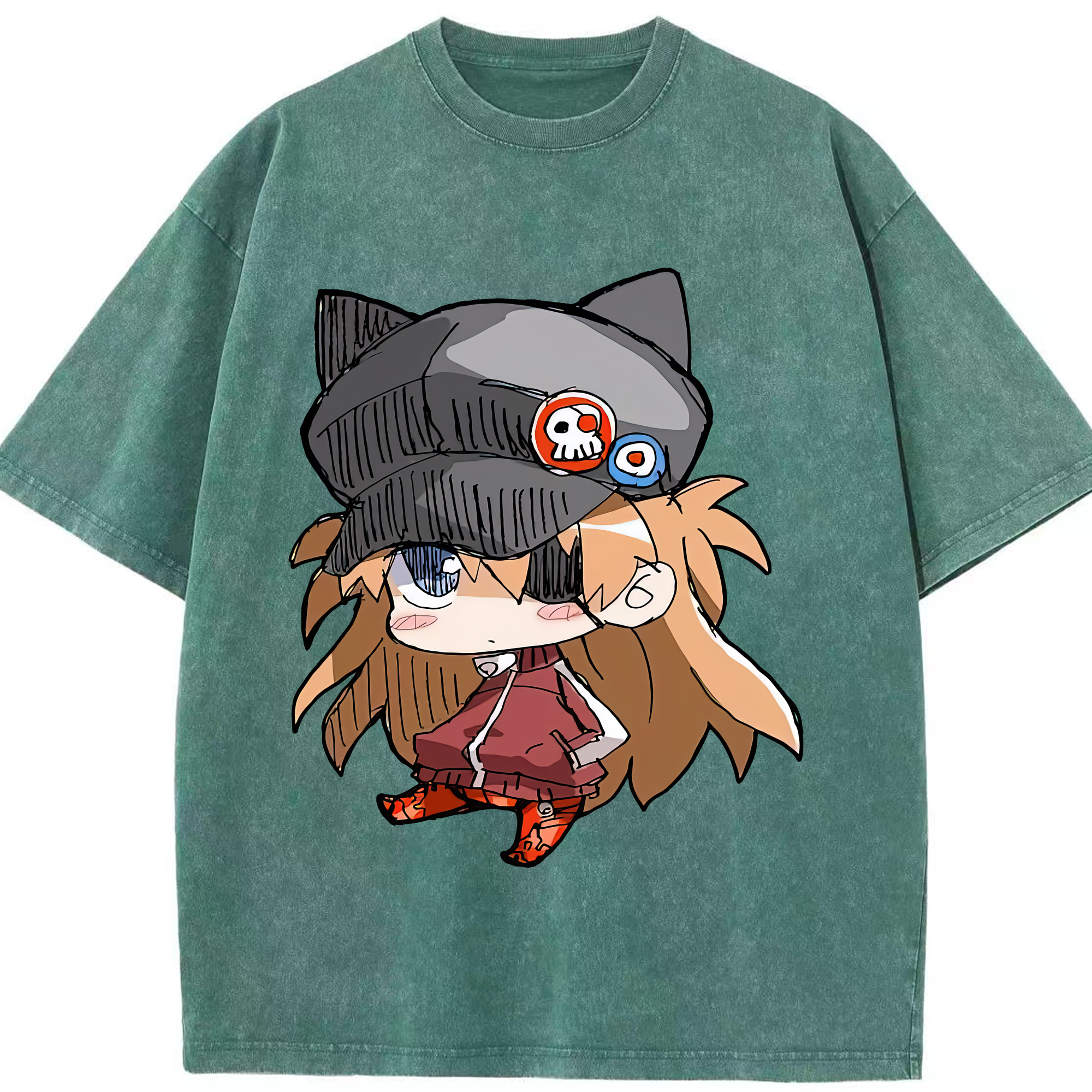 （画像用） EVA 新世紀エヴァンゲリオン 綿100% ヴィンテージ風 半袖Tシャツ（フロントプリント）